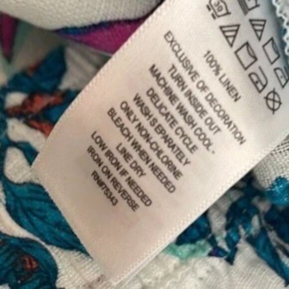 Cynthia Rowley Linen Wide-Leg Pants M - Picture 6 of 11